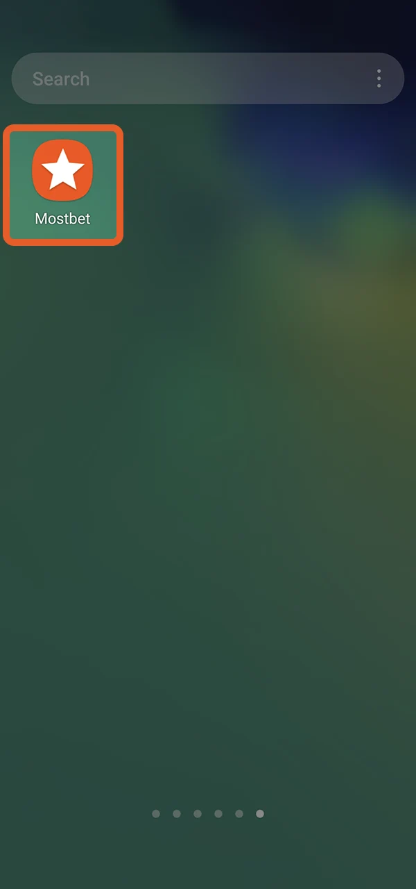 Install the Mostbet app and launch it to start playing.