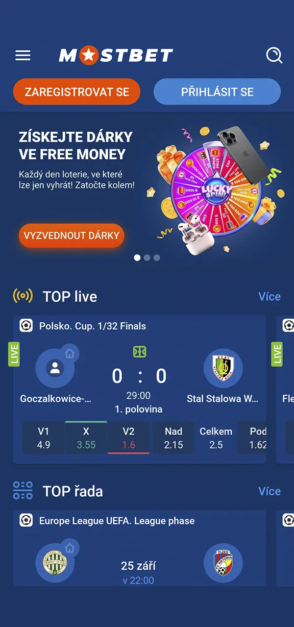 Připojte se k platformě Mostbet s tisíci hrami.
