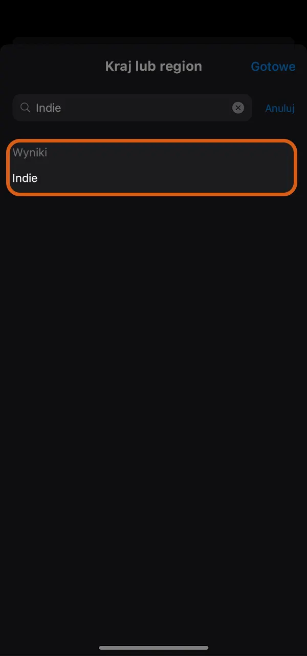 Wybierz obsługiwany kraj i zacznij grać w aplikacji Mostbet.