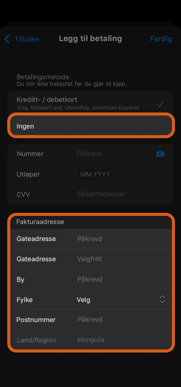 Fyll inn nødvendig informasjon for å få tilgang til Mostbet-appen.