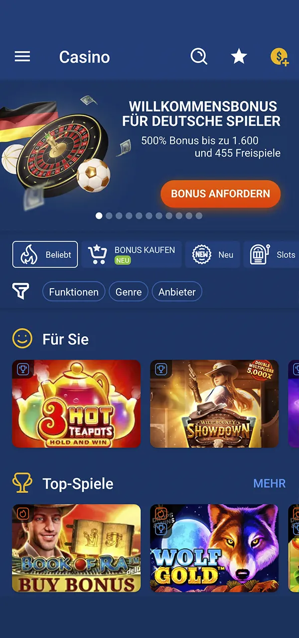 Auf der Mostbet-Plattform können Sie Spiele für jeden Geschmack auswählen.
