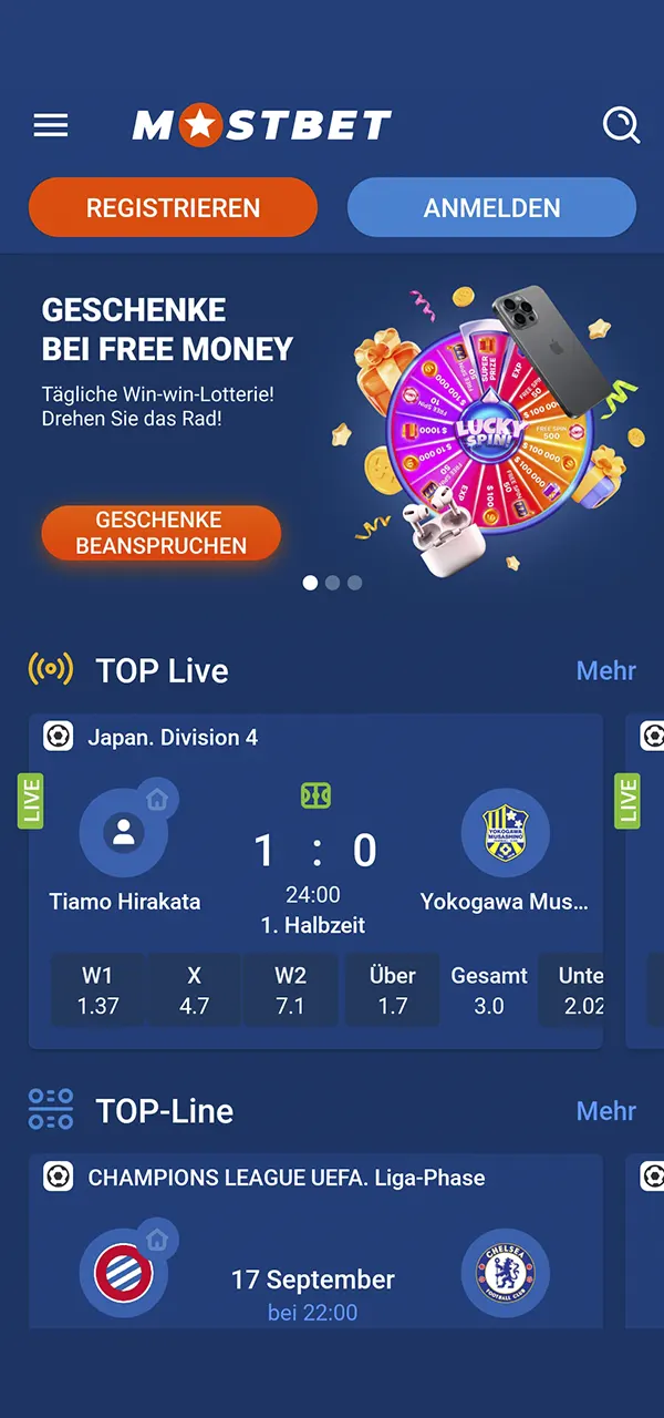 Treten Sie der Mostbet-Plattform mit Tausenden von Spielen bei.