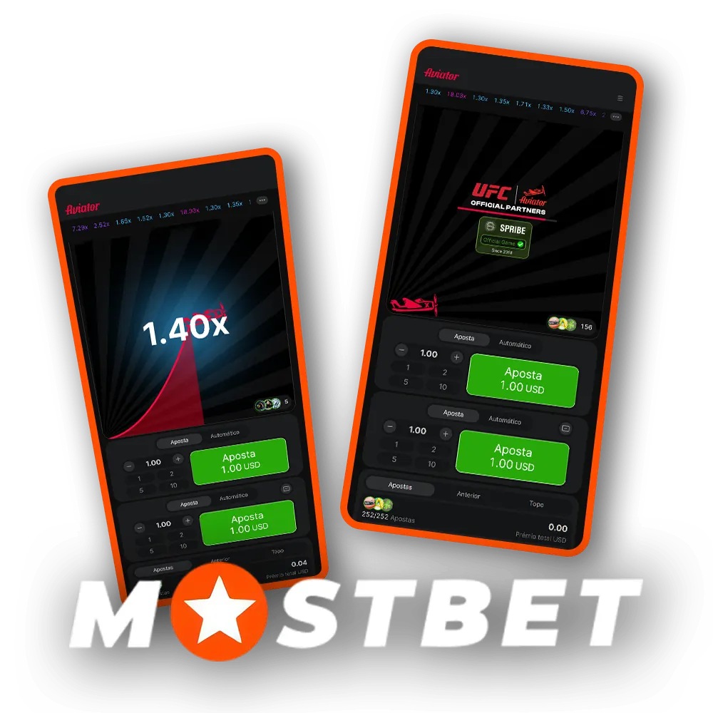 O jogo Aviator já está disponível no site da Mostbet.