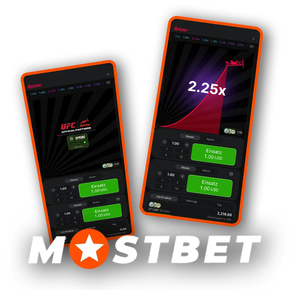 Das Aviator-Spiel ist jetzt auf der Mostbet-Website verfügbar.