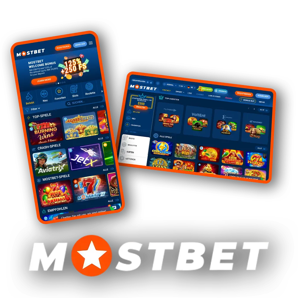 Entdecken Sie eine große Sammlung verschiedener Casinospiele auf der offiziellen Mostbet-Website.