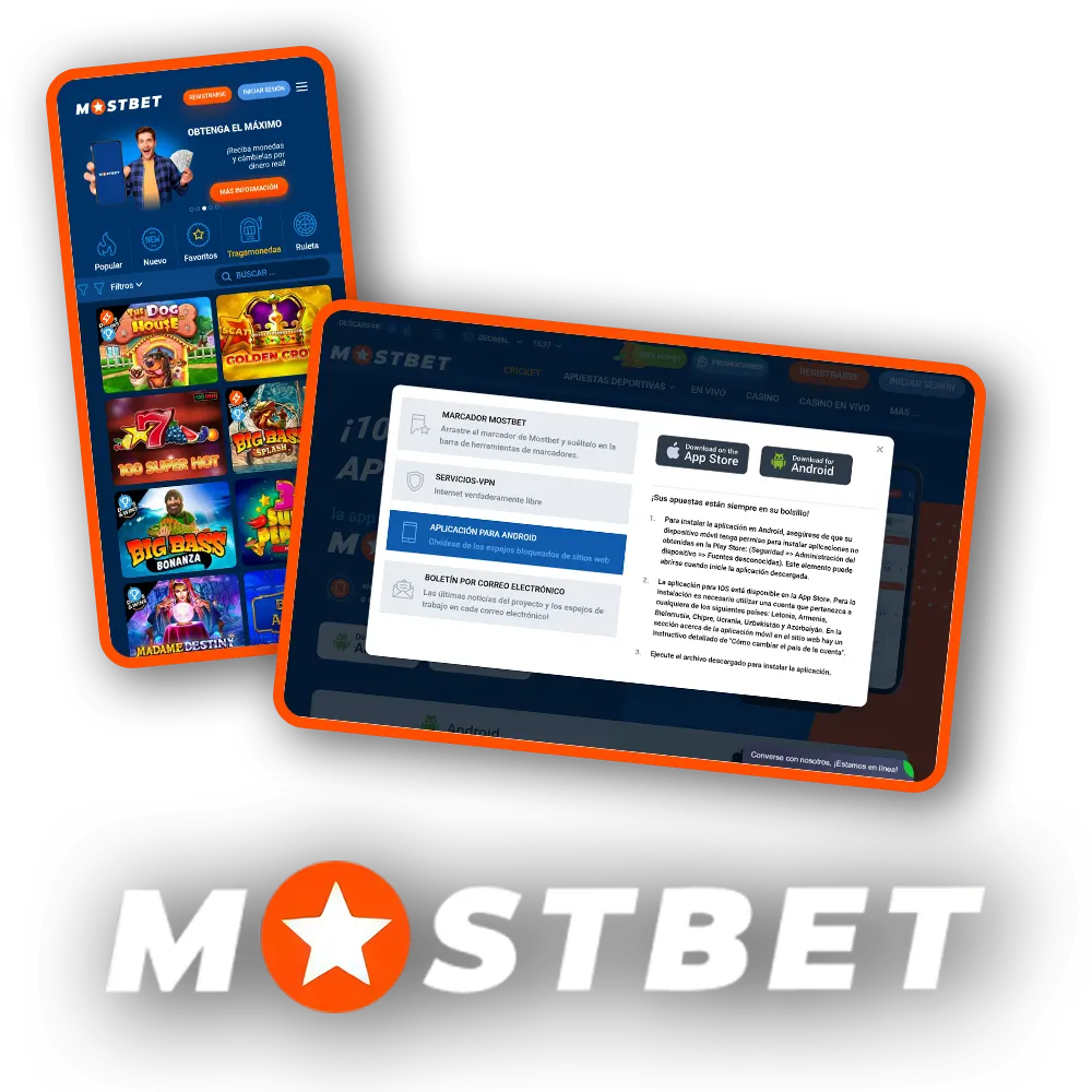 Descarga la aplicación Mostbet y disfruta de los juegos en cualquier lugar.