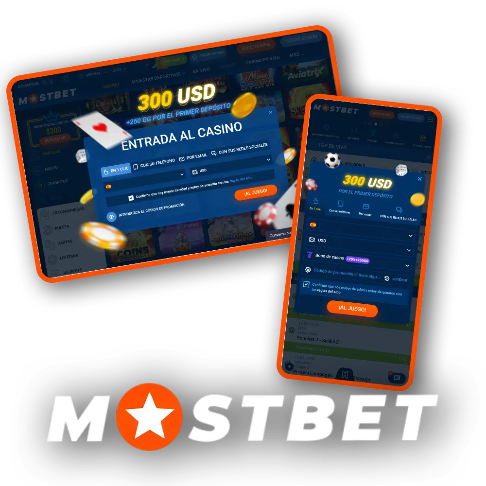 Crea una cuenta en Mostbet para acceder a tus juegos favoritos.