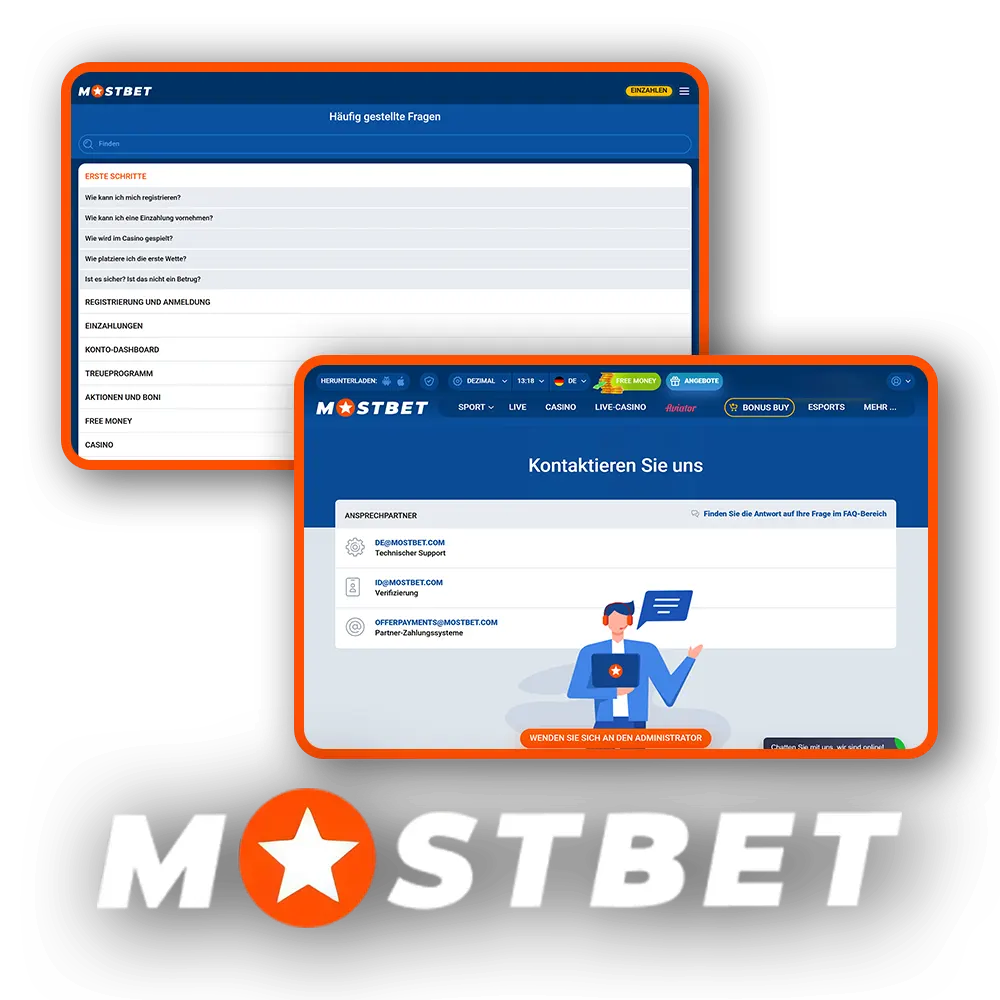 Das 24/7-Supportteam von Mostbet beantwortet alle Ihre Fragen.