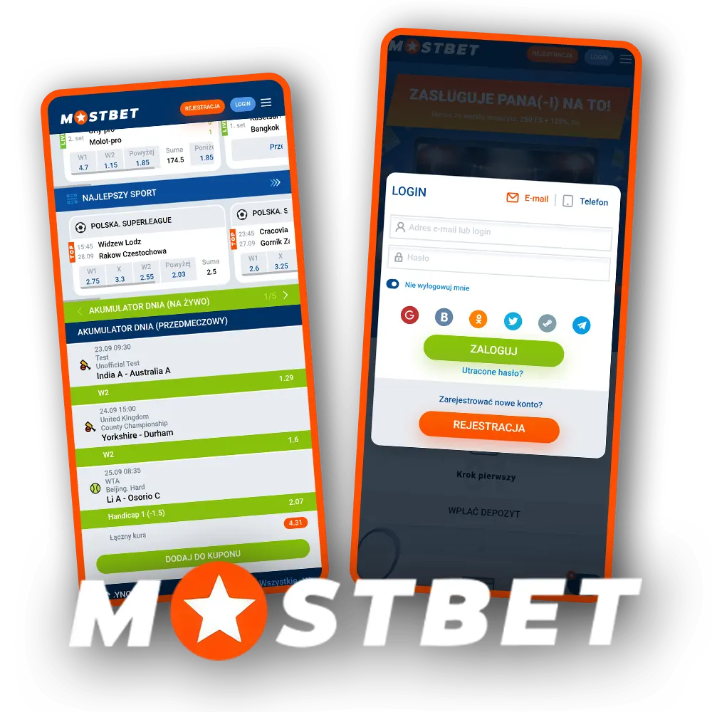 Korzystaj z luster Mostbet, aby uzyskać natychmiastowy dostęp.