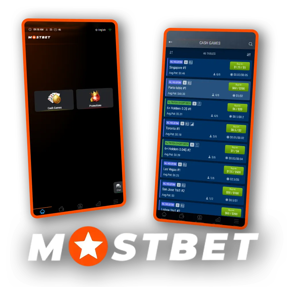 Utforsk pokerkategorien på det offisielle Mostbet-nettstedet.