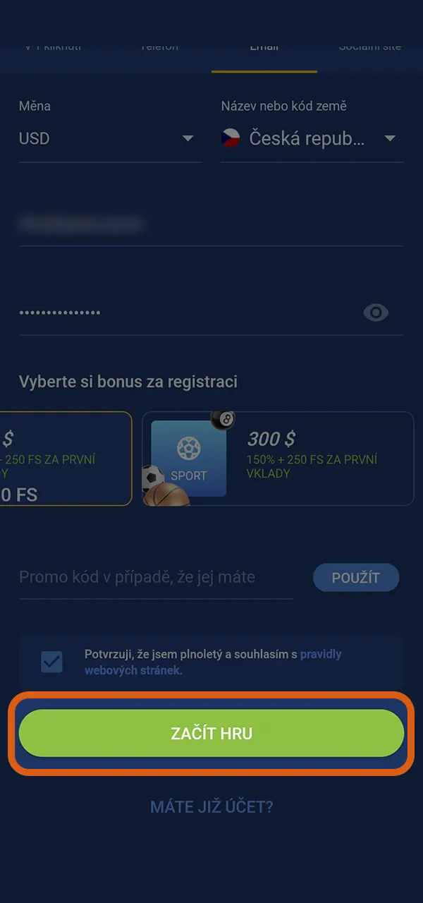 Dokončete svou registraci na Mostbet a začněte využívat všechny výhody.
