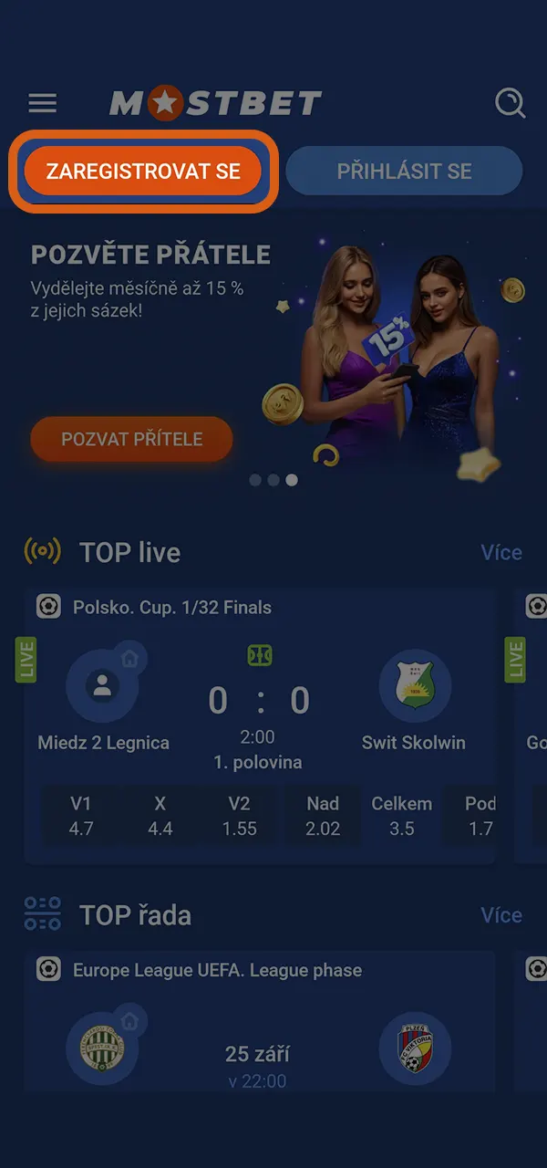 Připojte se k platformě Mostbet a získejte přístup k tisícům her.