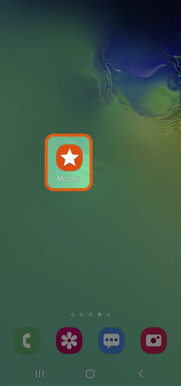 Instala la aplicación de Mostbet y ábrela para comenzar a jugar.