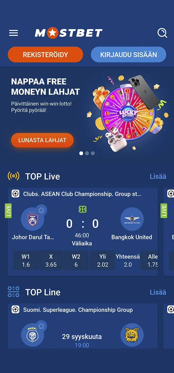 Liity Mostbet-alustalle tuhansien pelien pariin.