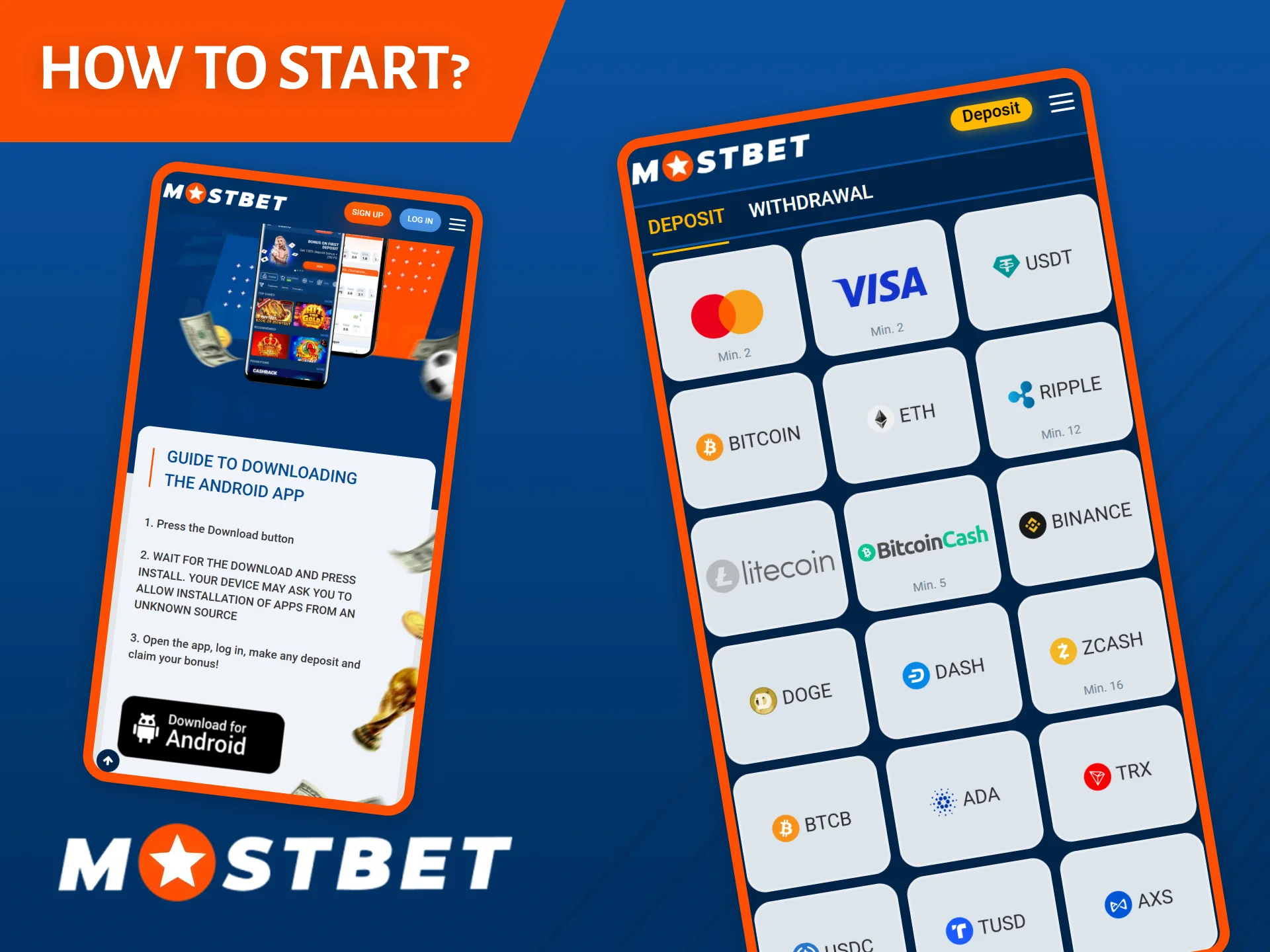 Follow these simple steps to start using the Mostbet app.