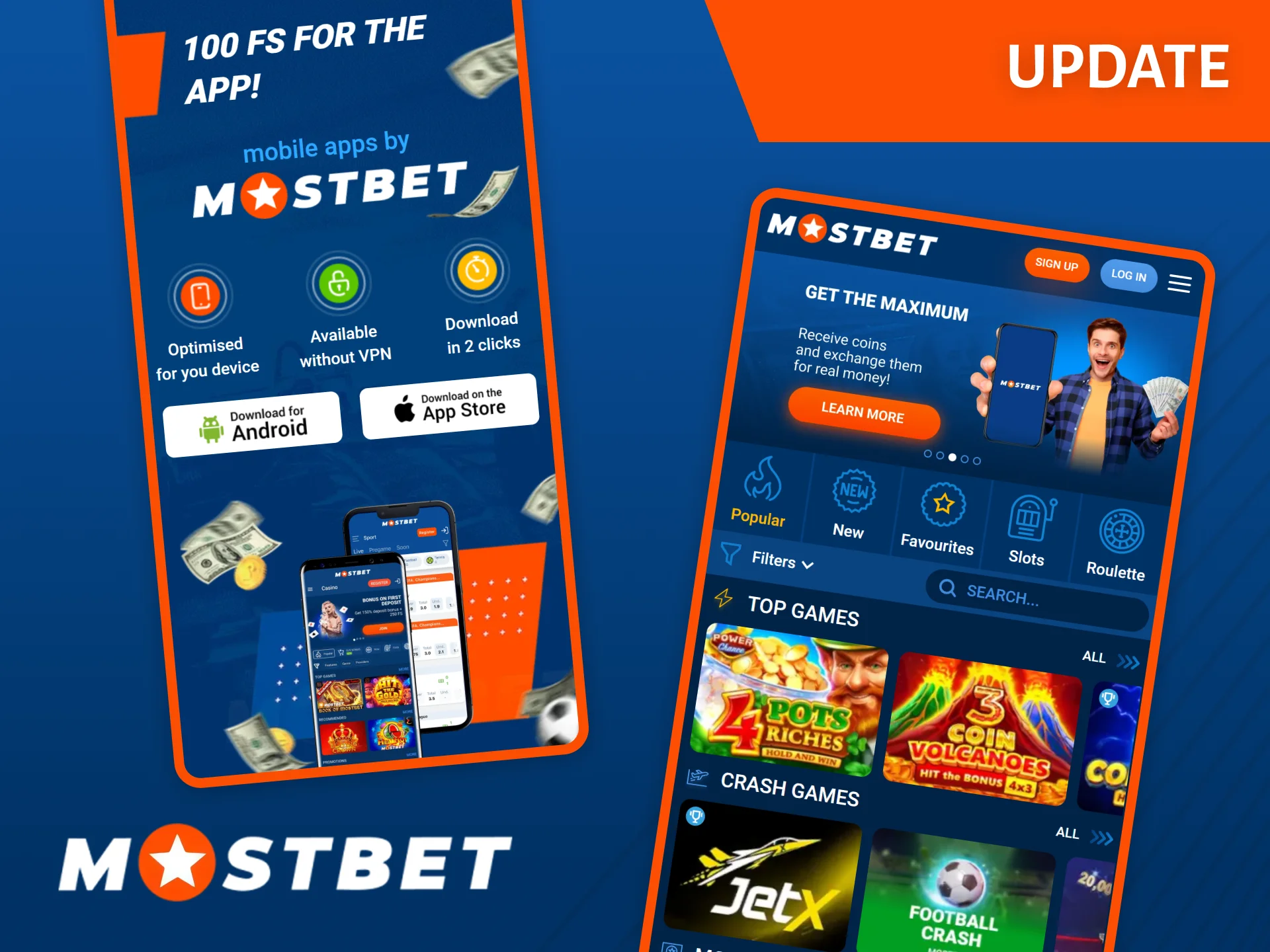 Keep the application up-to-date and download updates from the official Mostbet website.