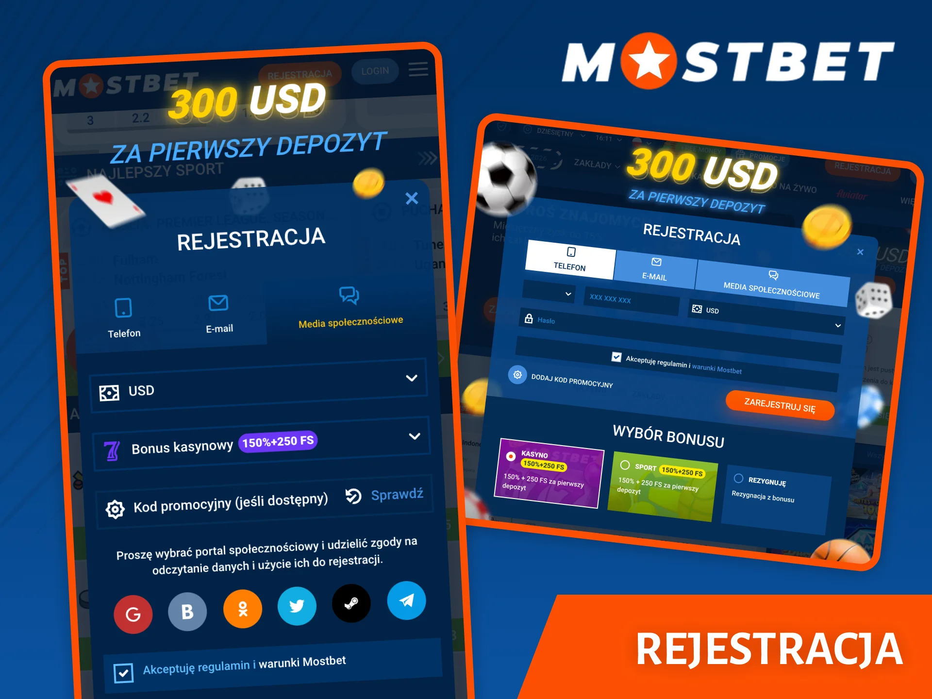 Zarejestruj się na stronie Mostbet, aby uzyskać dostęp do wszystkich funkcji platformy.