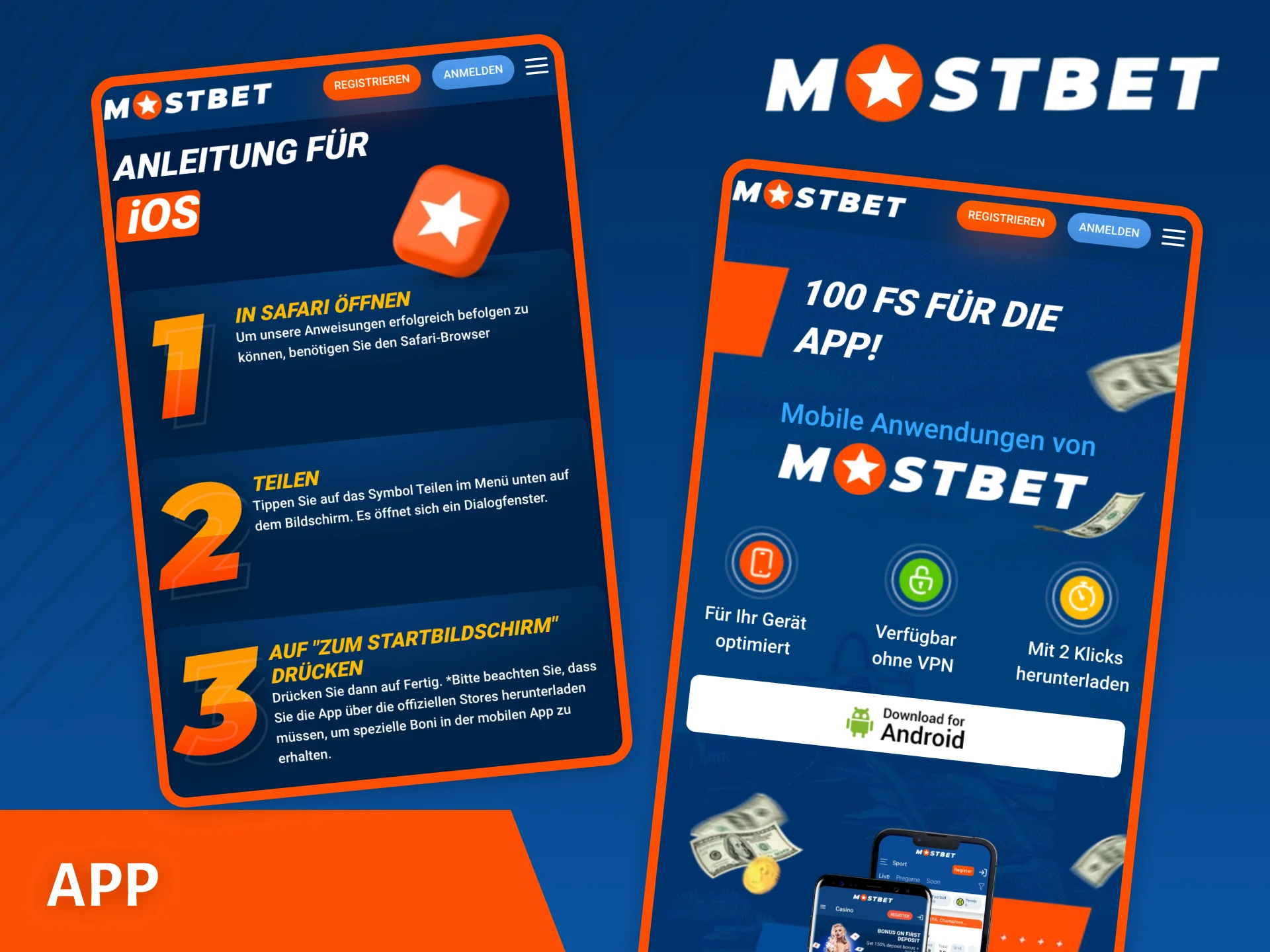 Mostbet bietet praktische mobile Anwendungen für iOS und Android an.