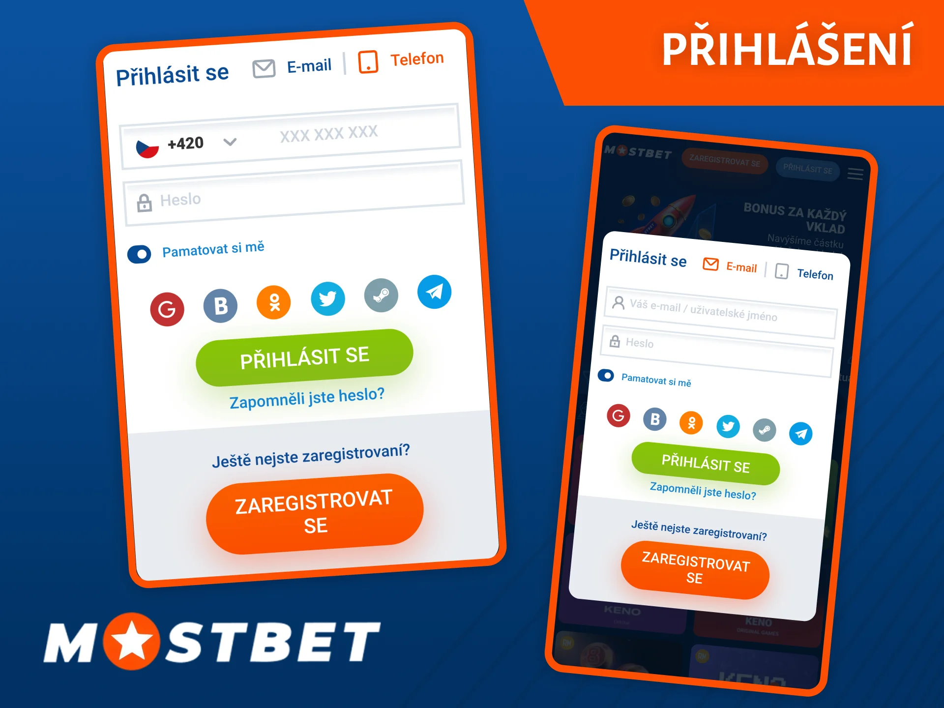 Přihlášení do Mostbet je rychlé a jednoduché.