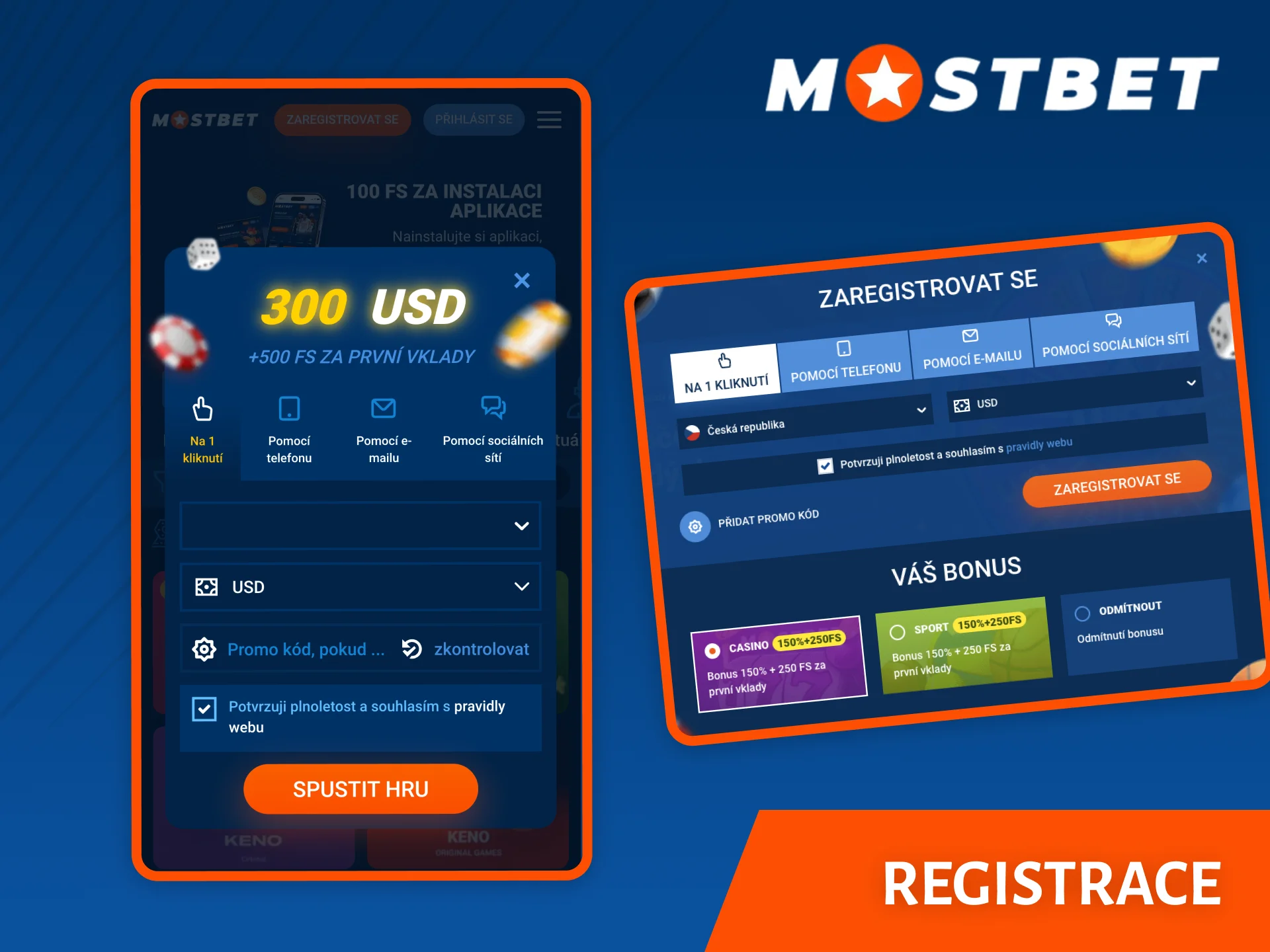 Díky pohodlnému způsobu registrace na webu Mostbet získáte rychlý přístup k sázkám a kasinu.