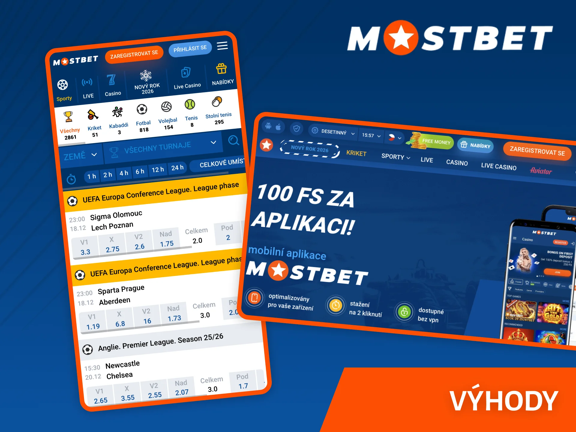 Zjistěte všechny výhody platformy Mostbet.