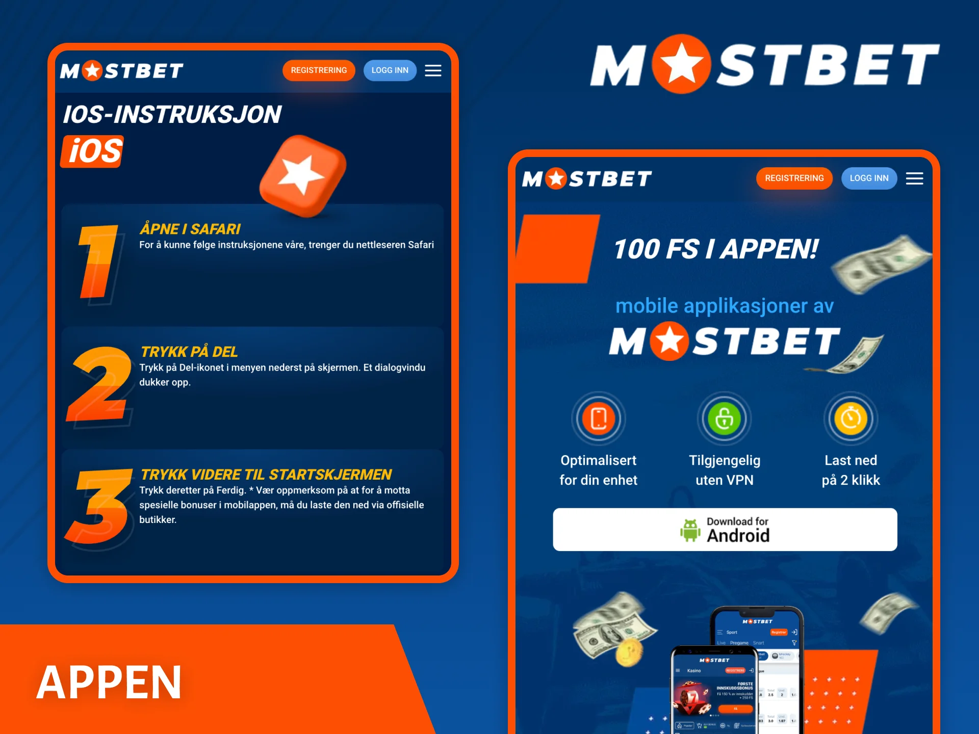 Last ned Mostbet-appen for å få full tilgang til plattformen fra mobiltelefonen din.