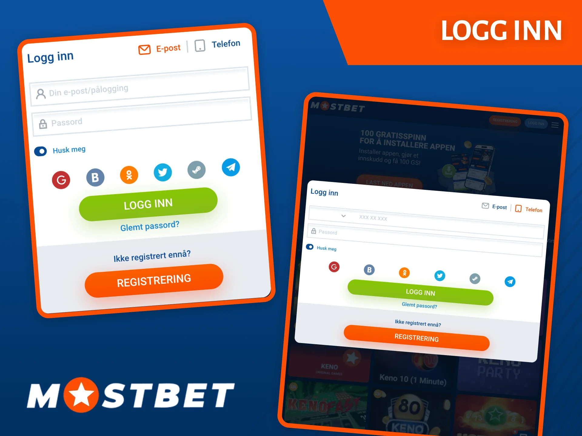 Det er ingenting enklere enn å logge inn på den offisielle Mostbet-nettsiden.