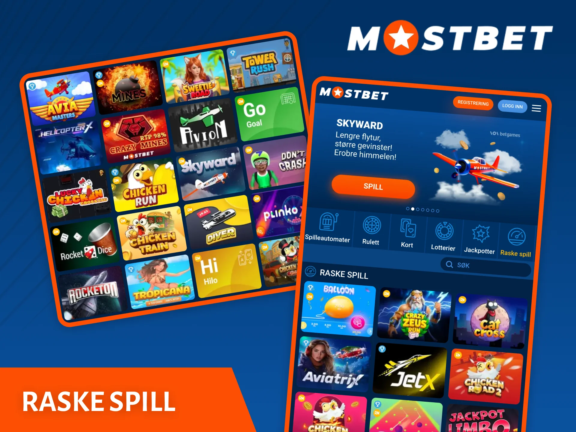 Dynamikken i raske spill på Mostbet casino-nettstedet vil garantert begeistre deg.