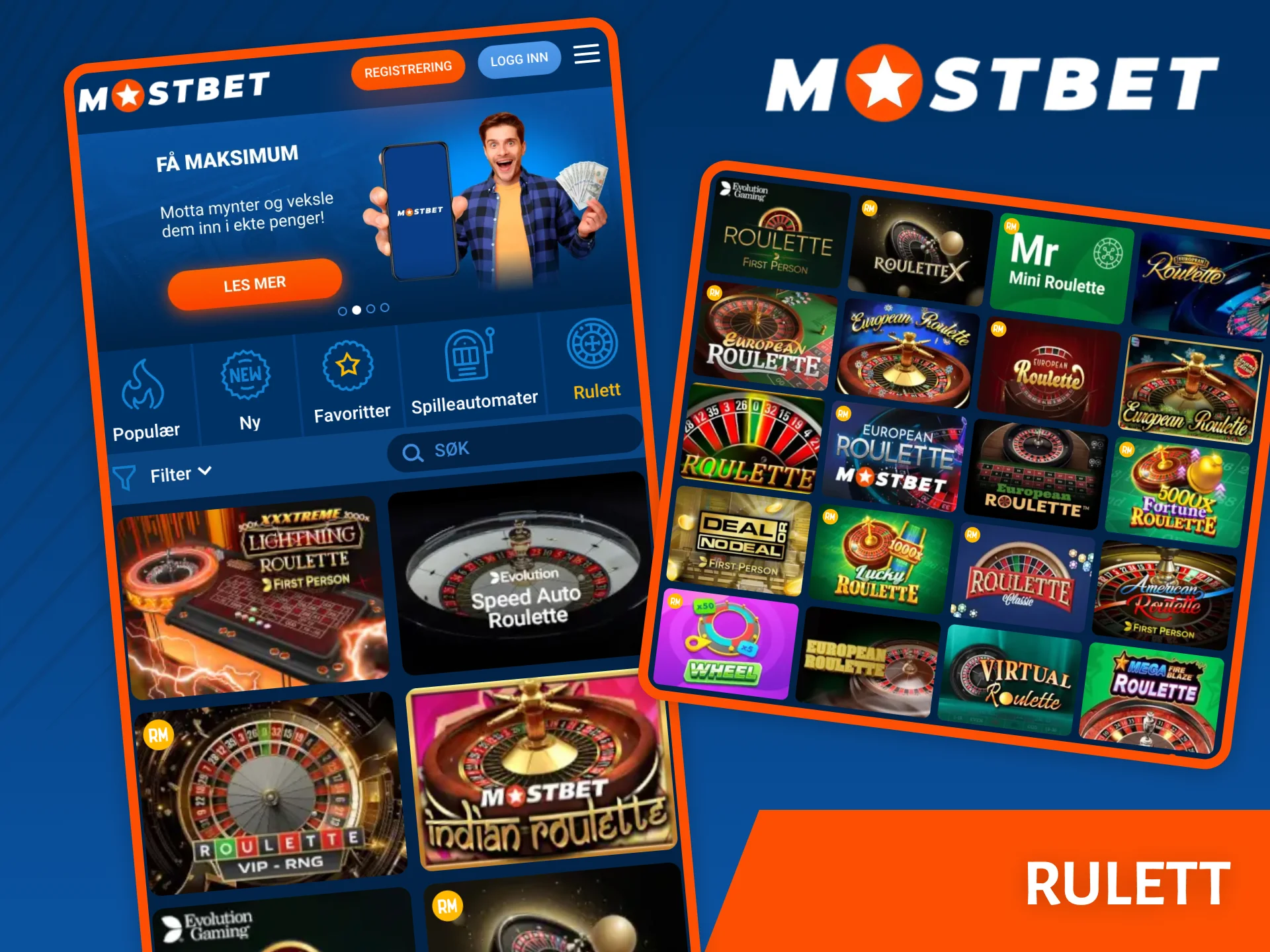 Mostbet Casino tilbyr et bredt utvalg av roulette-spill.