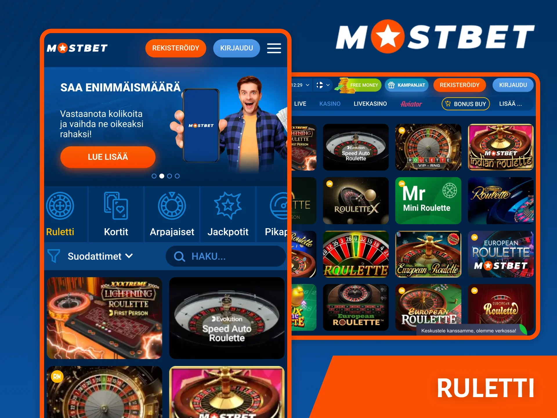 Pelaa kuuluisaa rulettia Mostbet-kasinolla, ja onni hymyilee sinulle.