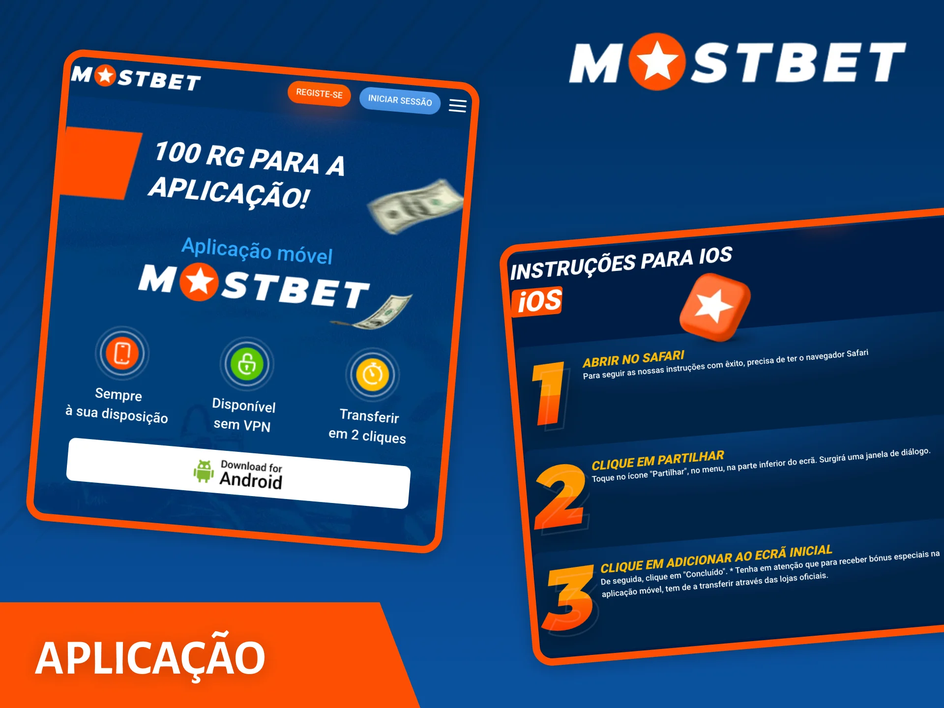 A Mostbet tem uma versão móvel para Android e iOS.