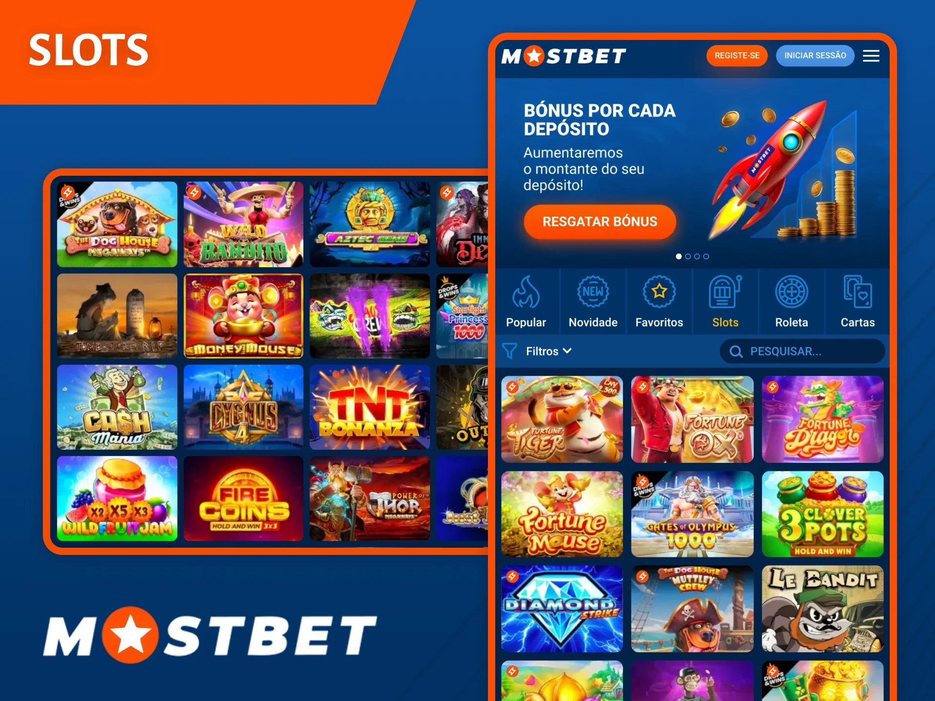 Os jogos de slots dinâmicos e vibrantes do site do casino Mostbet não o deixarão indiferente.