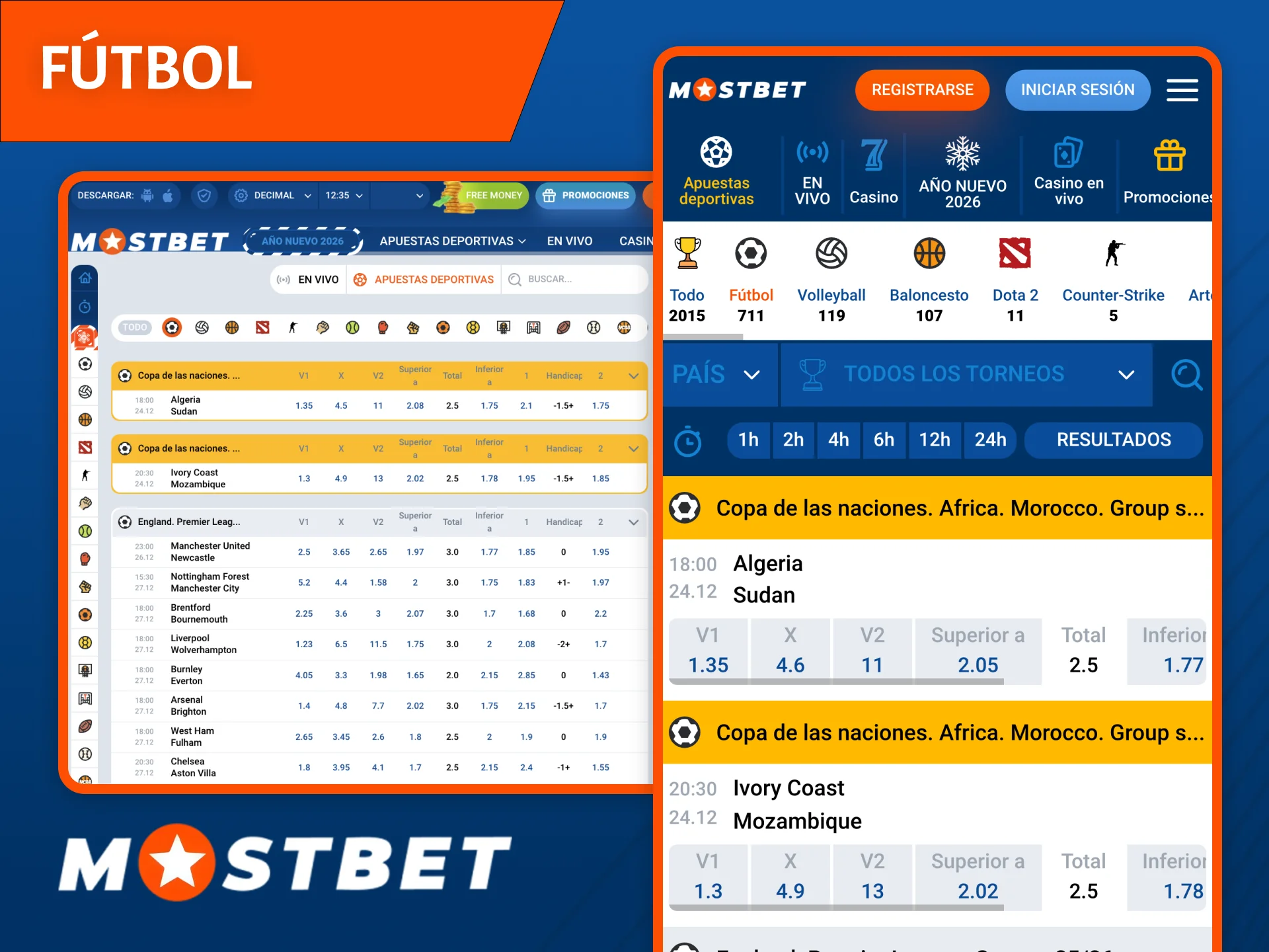 En la página web de la casa de apuestas Mostbet podrás realizar tu mejor apuesta de fútbol.