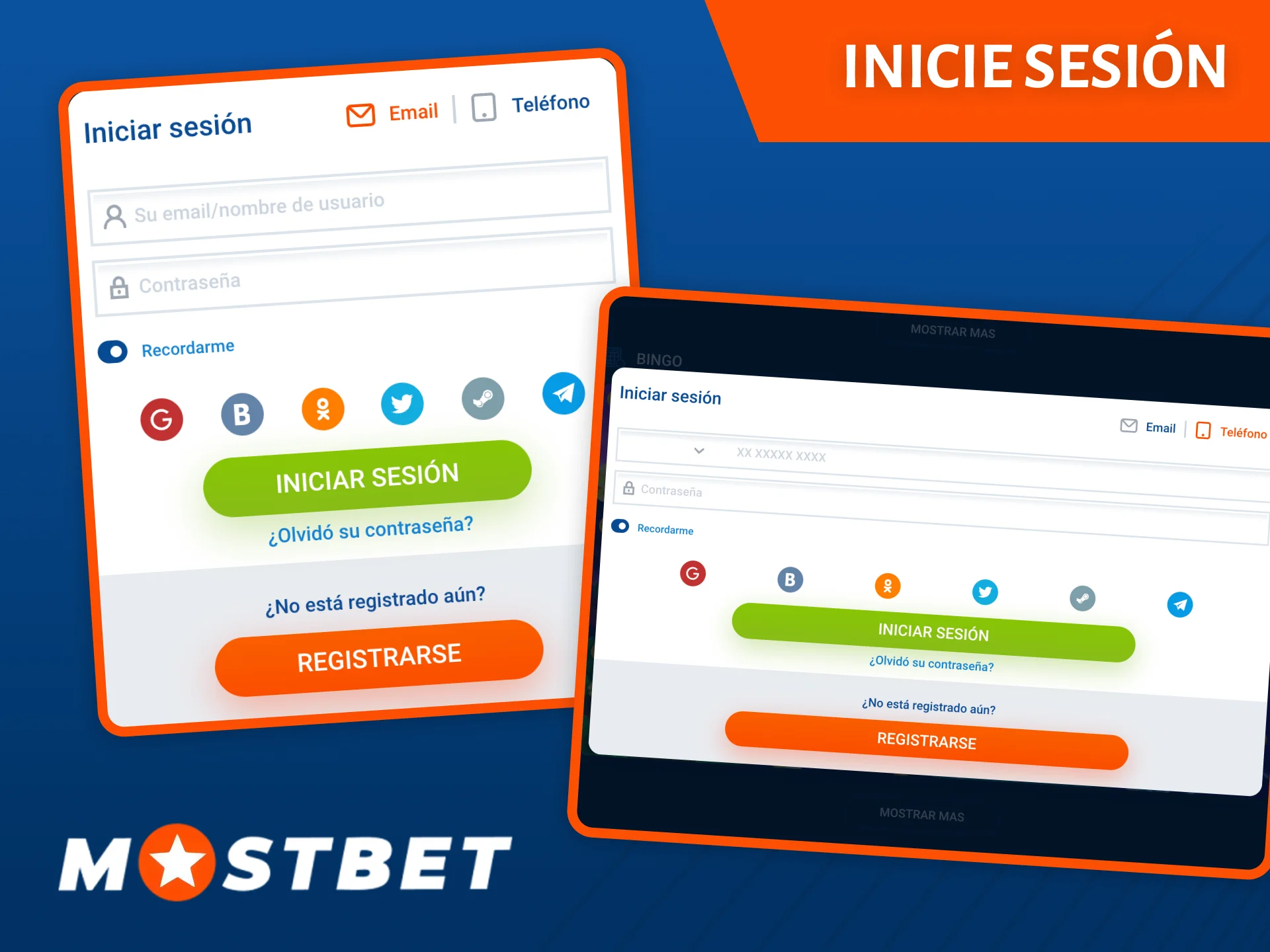 Inicie sesión en el sitio web de Mostbet para jugar en el casino y realizar apuestas.