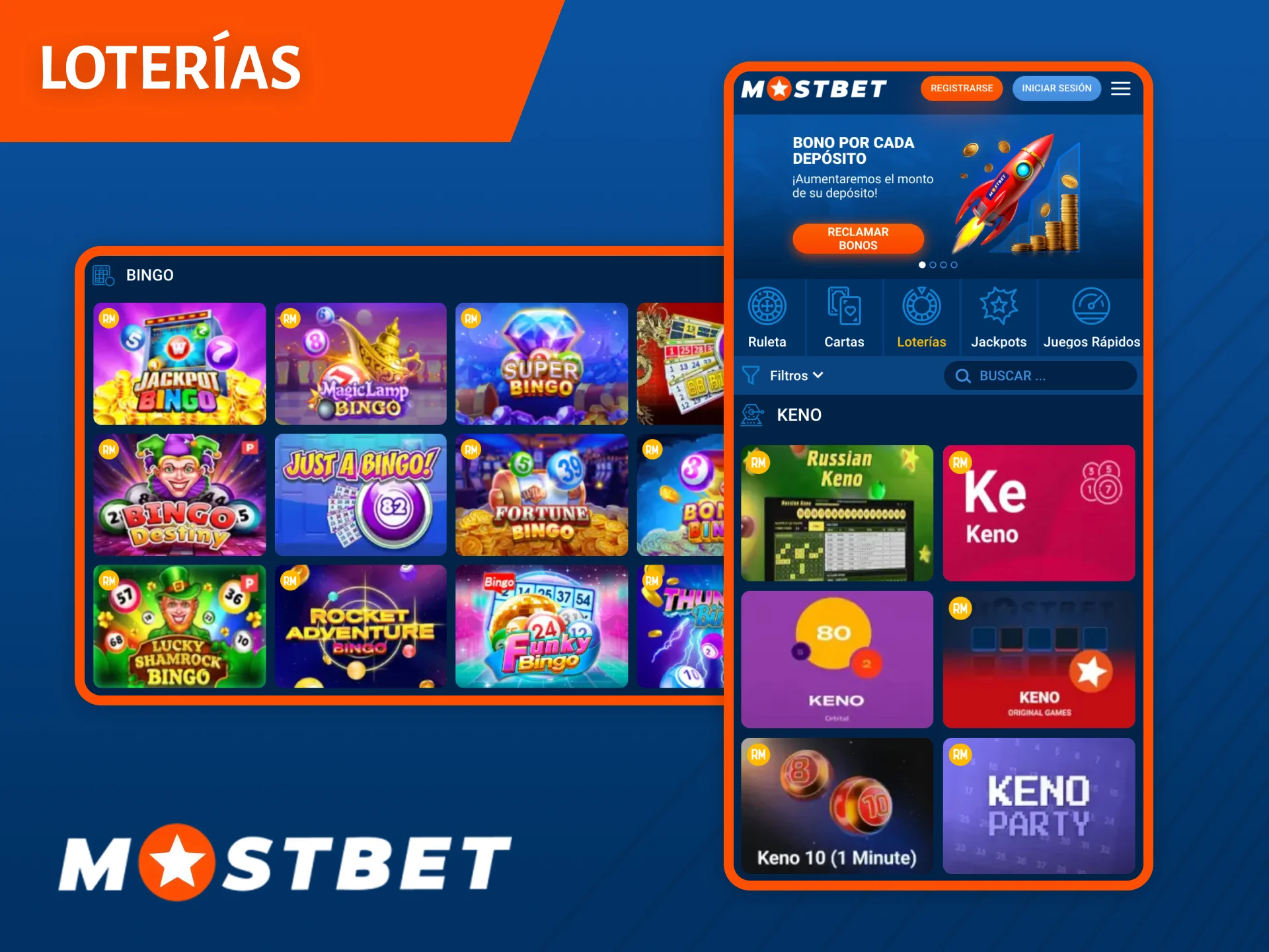 Juega y gana en la lotería en el sitio web del casino Mostbet.