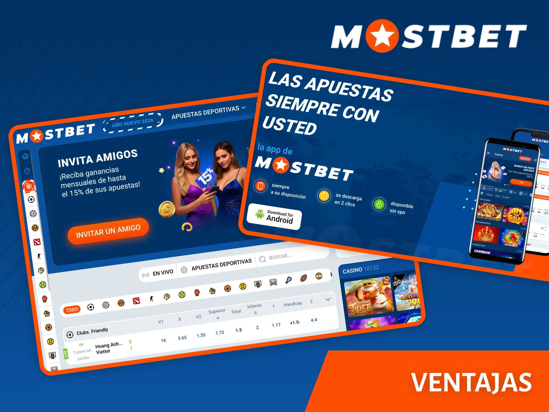 Mostbet tiene muchas ventajas, entre las que se incluyen el multilingüismo y las cómodas aplicaciones móviles.