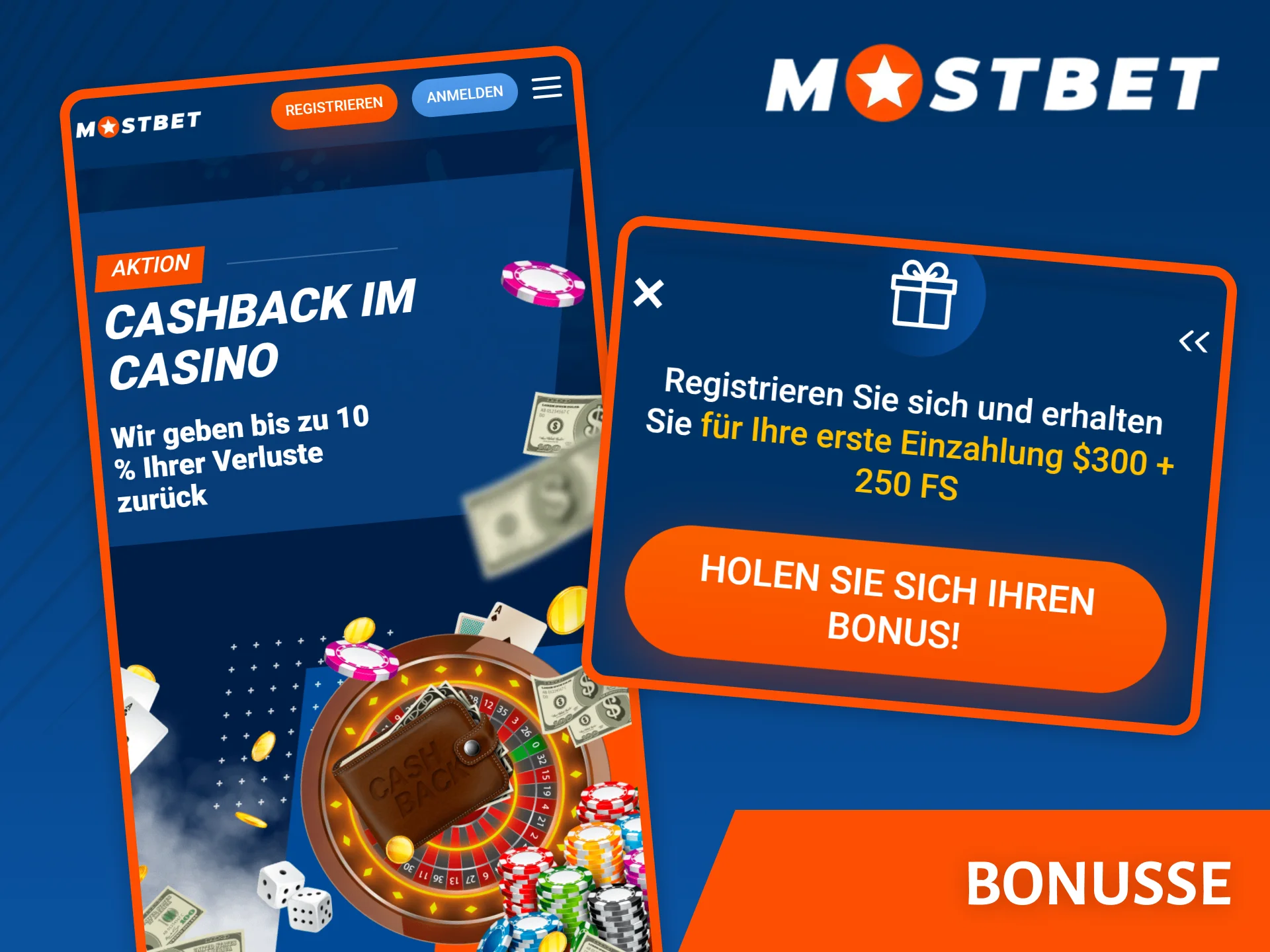 In der App finden Sie genauso viele großartige Boni wie auf der offiziellen Mostbet-Website.