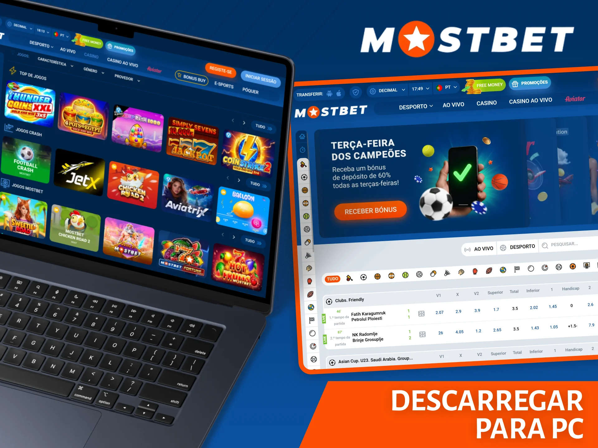 Aprenda a acelerar a sua experiência com a Mostbet no seu PC.