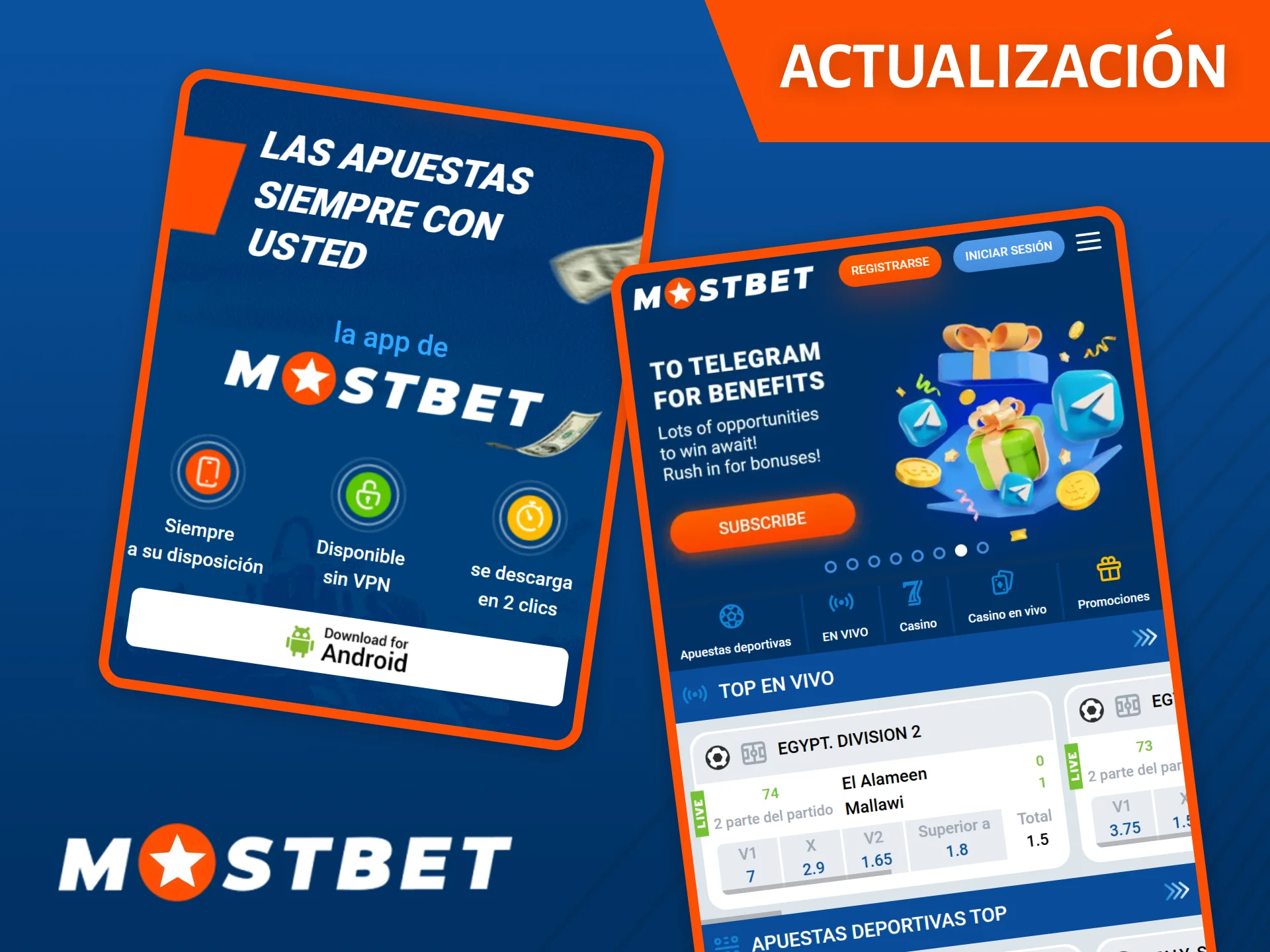 Mantenga la aplicación actualizada y descargue las actualizaciones desde el sitio web oficial de Mostbet.
