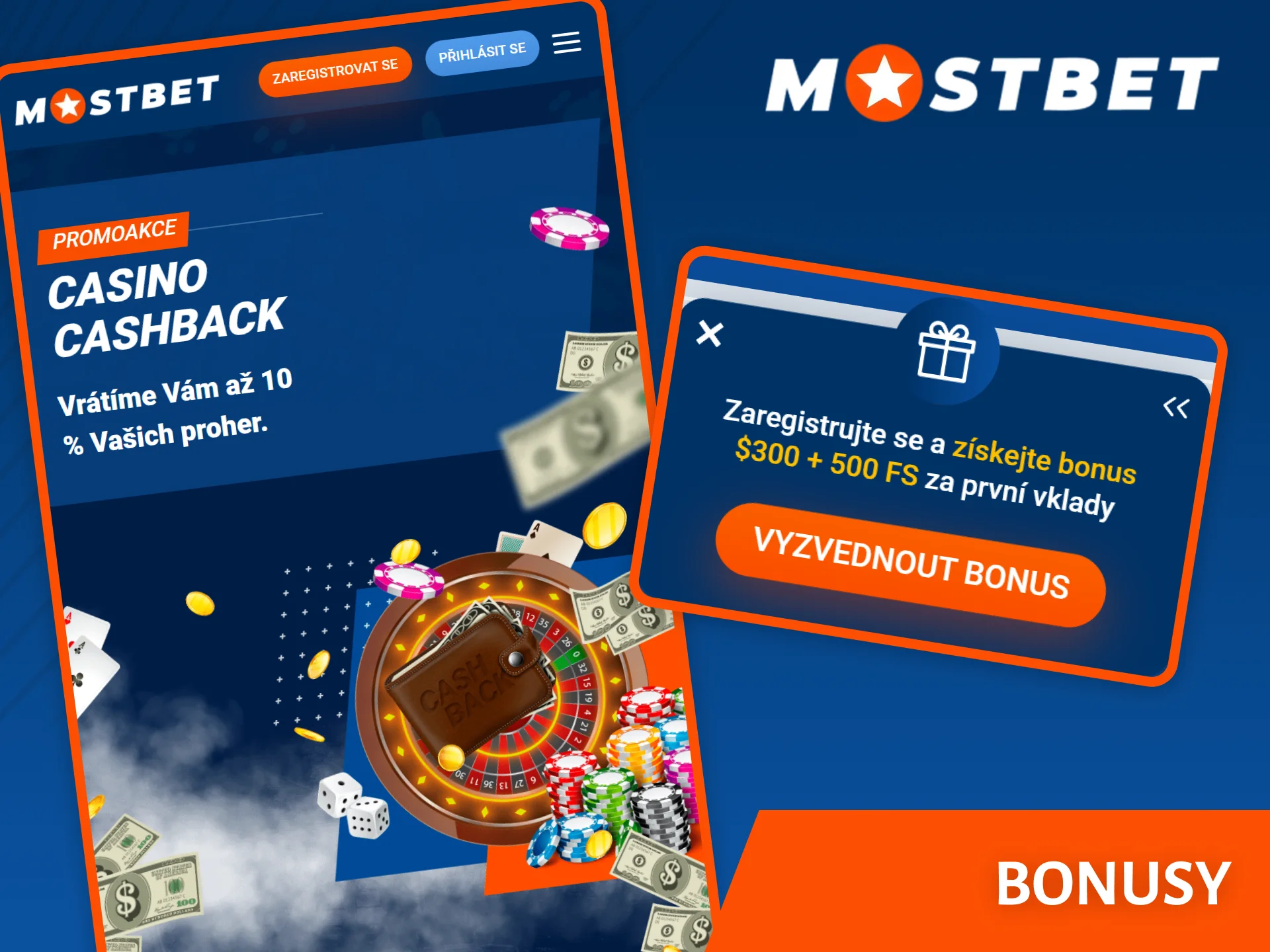 Využijte bonusy pro sportovní sázení a kasina v aplikaci Mostbet.