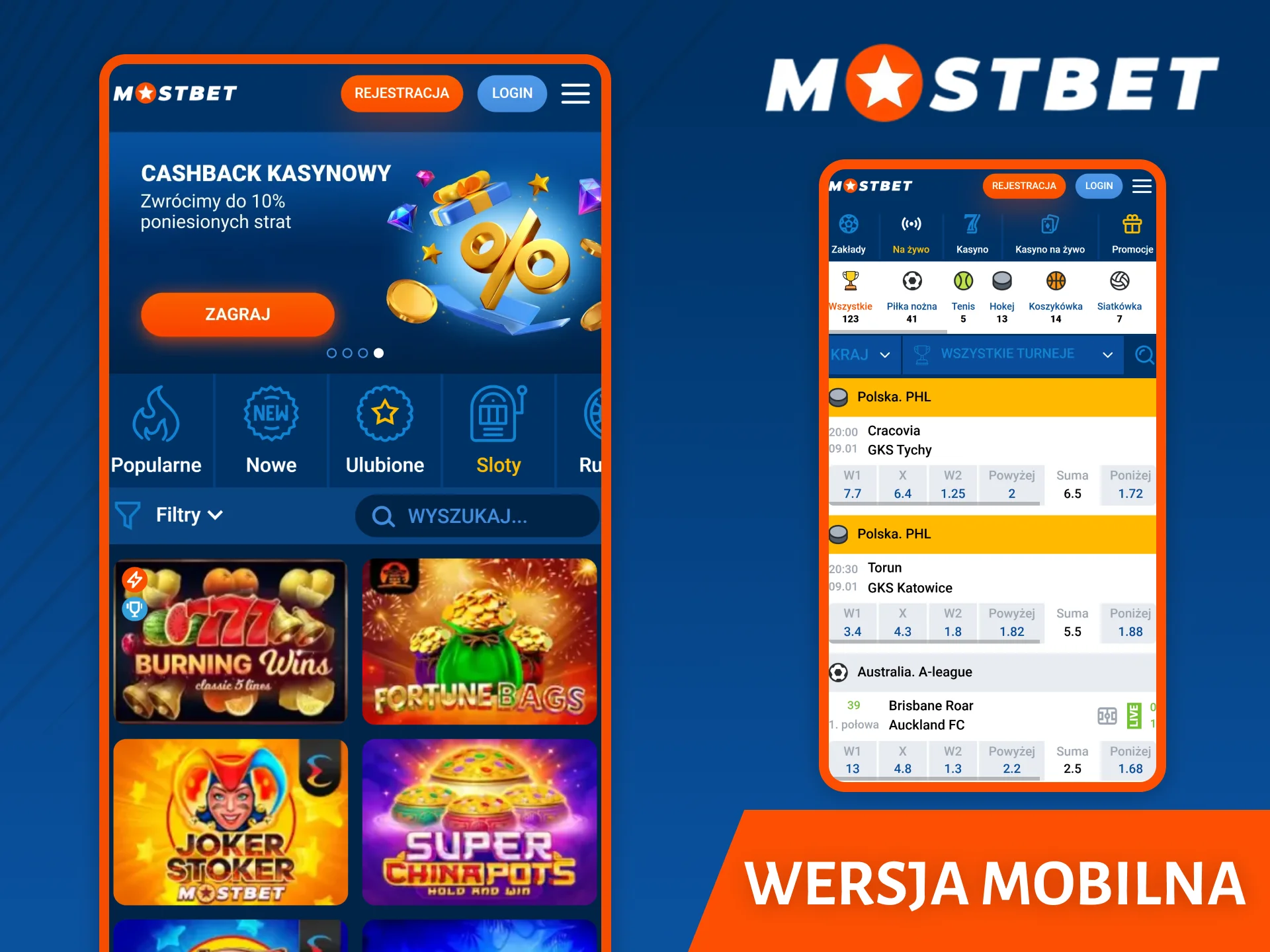 Możesz zrezygnować z pobierania aplikacji i zamiast tego korzystać z mobilnej wersji strony internetowej Mostbet.