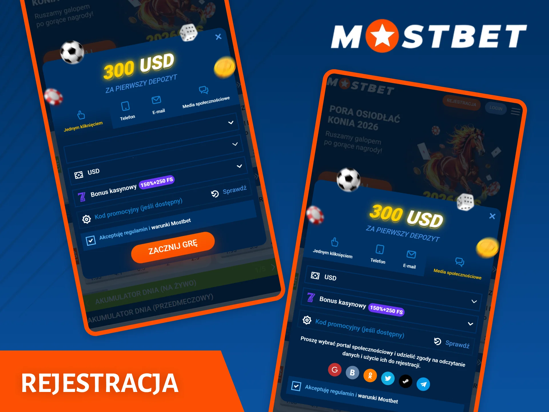 Zarejestruj się za pomocą aplikacji mobilnej Mostbet i uzyskaj dostęp do wszystkich funkcji dostępnych na stronie internetowej.