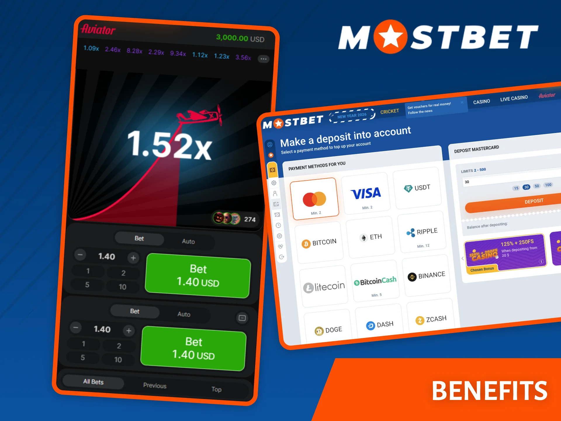 Find out about all the benefits of the Aviator game on the Mostbet casino website and make the right choice.