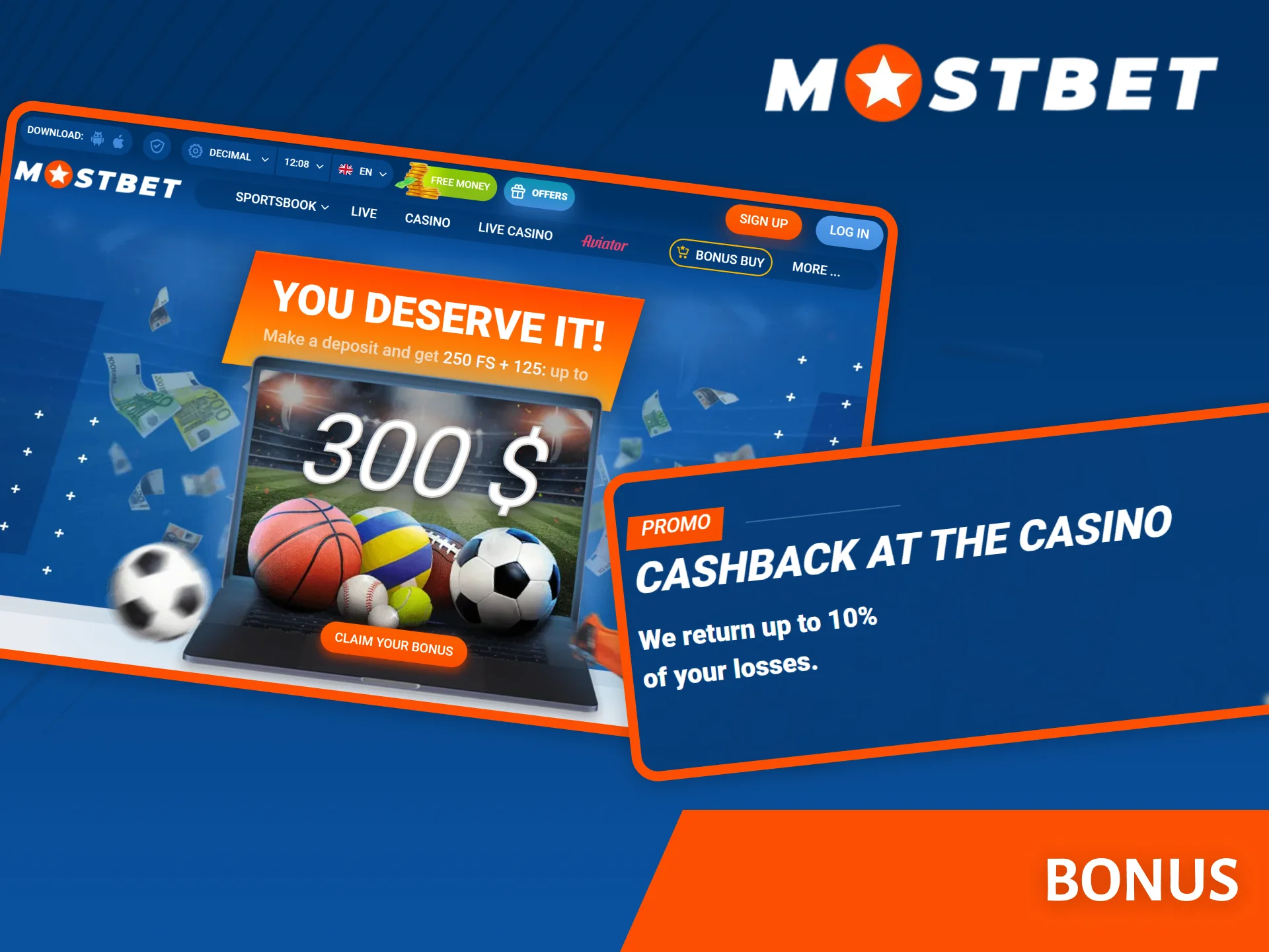 The Mostbet website offers many bonuses that you can use while playing Aviator.