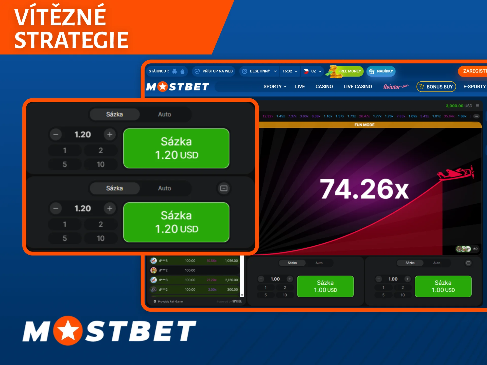 Naučte se triky a vítězné strategie hry Aviator, aby vaše herní zážitky v kasinu Mostbet byly ještě výnosnější.