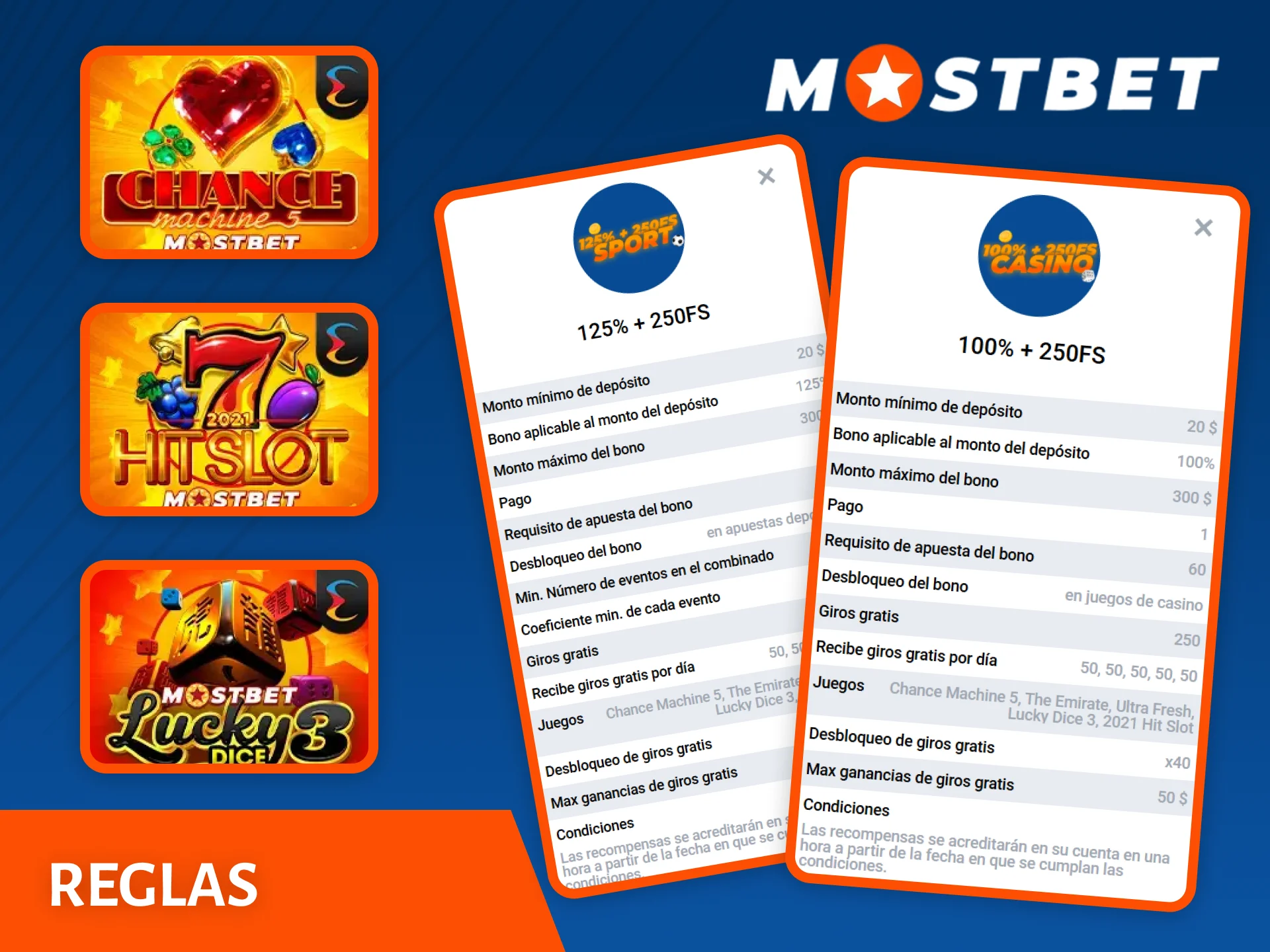 Revisa las reglas del bono de bienvenida de Mostbet antes de jugar.