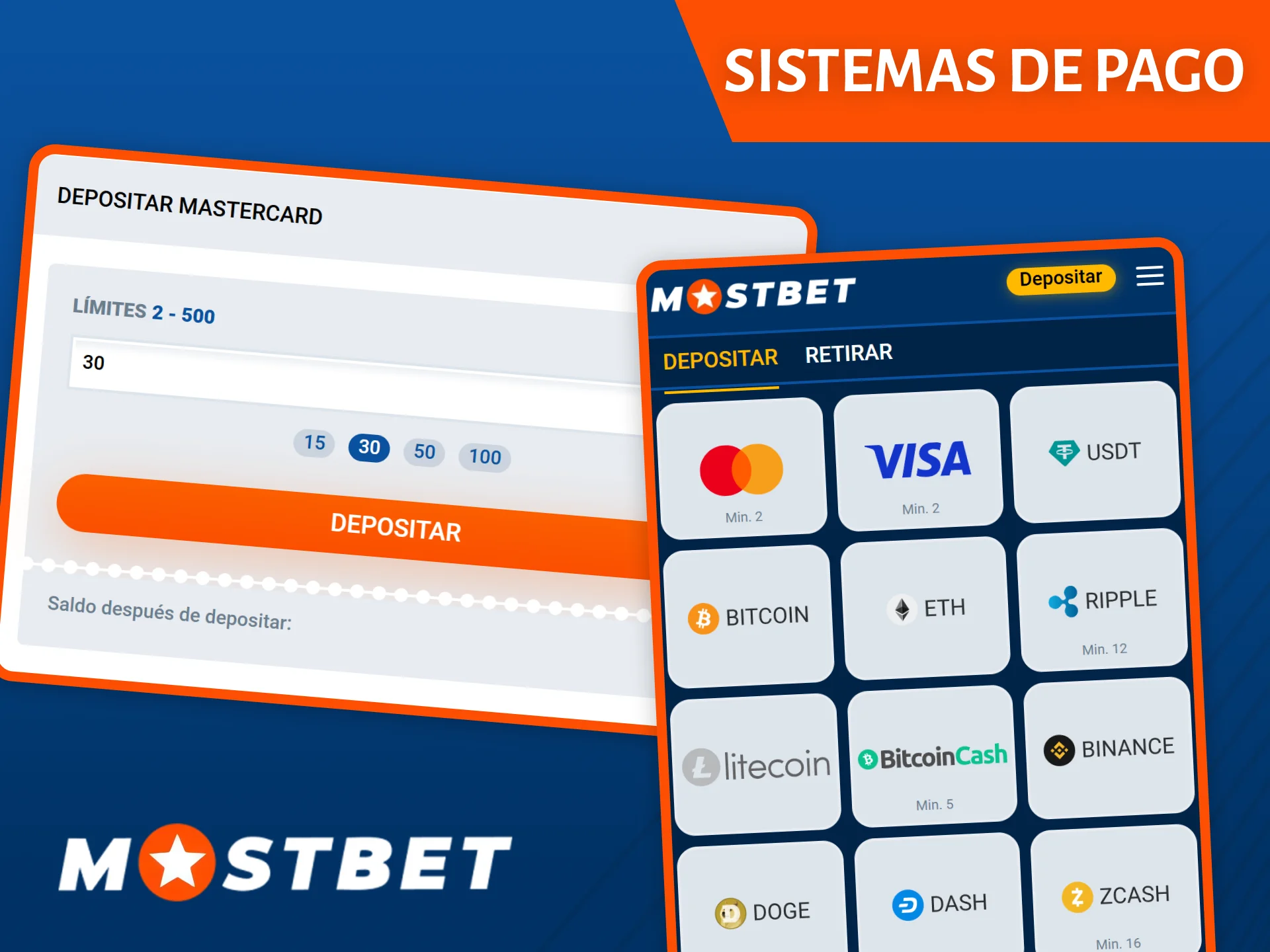 Mostbet Casino ofrece una variedad de métodos de pago convenientes, incluyendo tarjetas bancarias, criptomonedas y más.