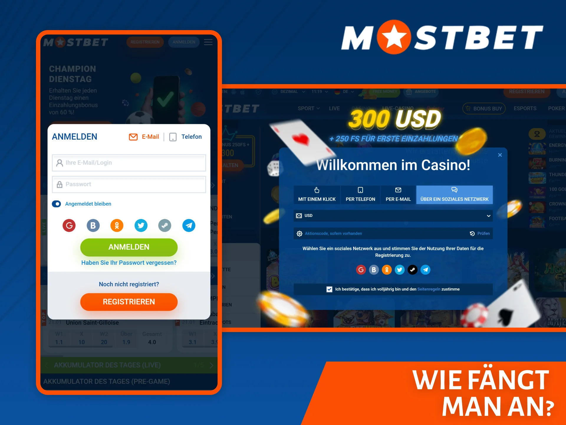 Ontdek hoe u snel kunt beginnen met spelen bij Mostbet Casino.