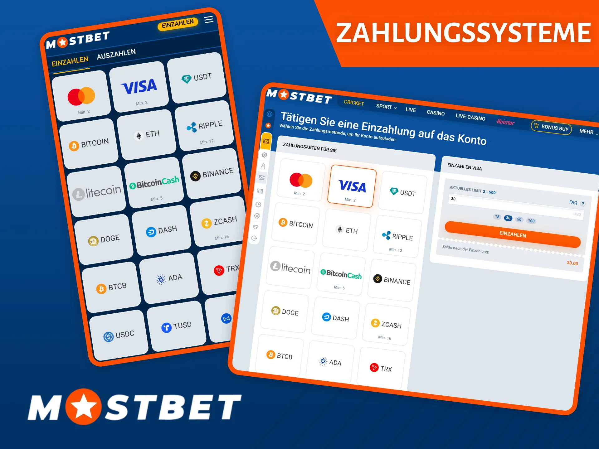 Mostbet Casino biedt een verscheidenheid aan handige betaalmethoden, waaronder bankkaarten, cryptovaluta en meer.