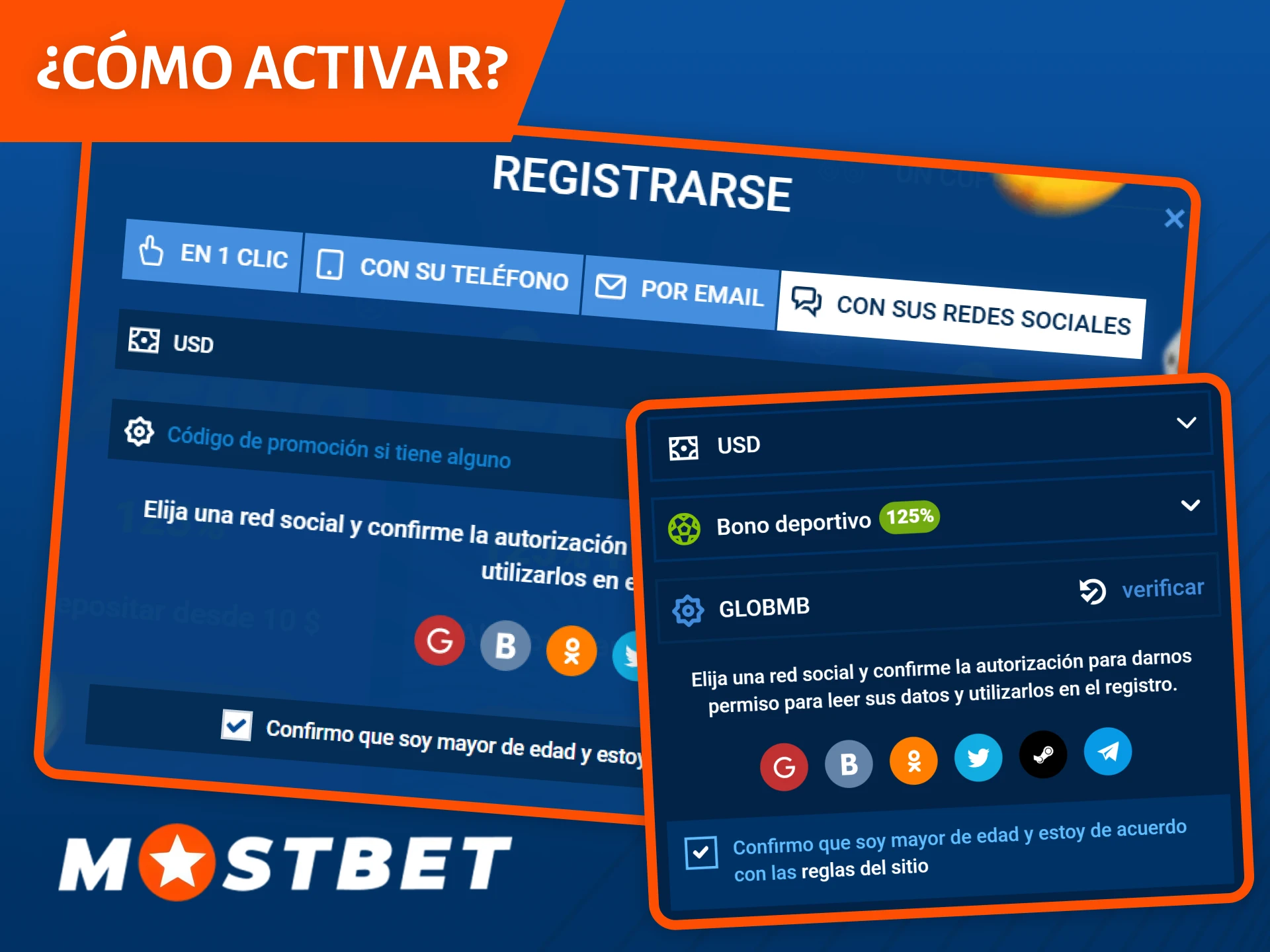 Sigue estos sencillos pasos sobre cómo activar un código promocional en Mostbet.